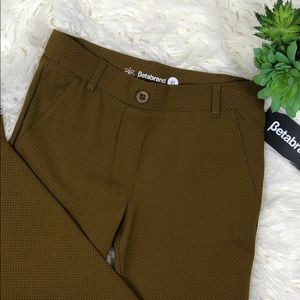 NEW Betabrand Bootcut Long Gold Yoga Dress Pants